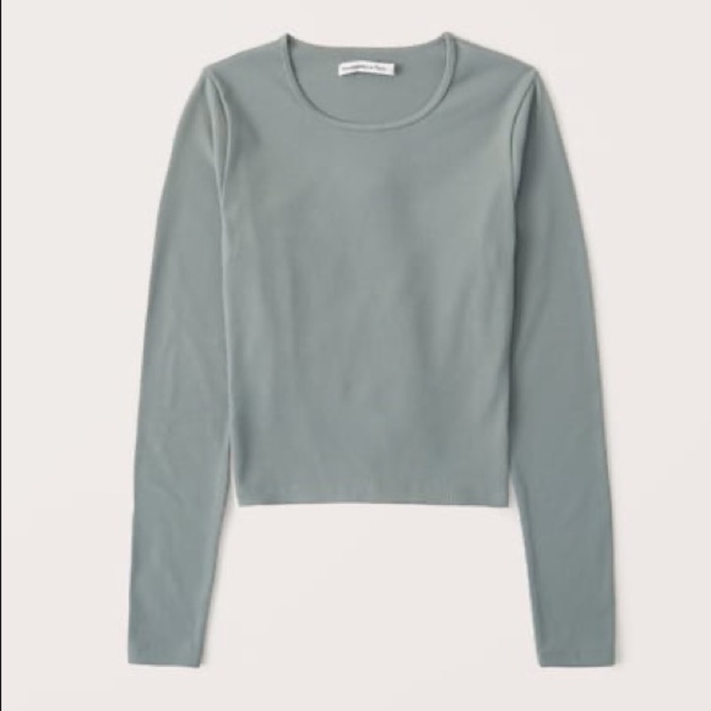 Abercrombie & Fitch long sleeve seamless ribbed crew tee xs